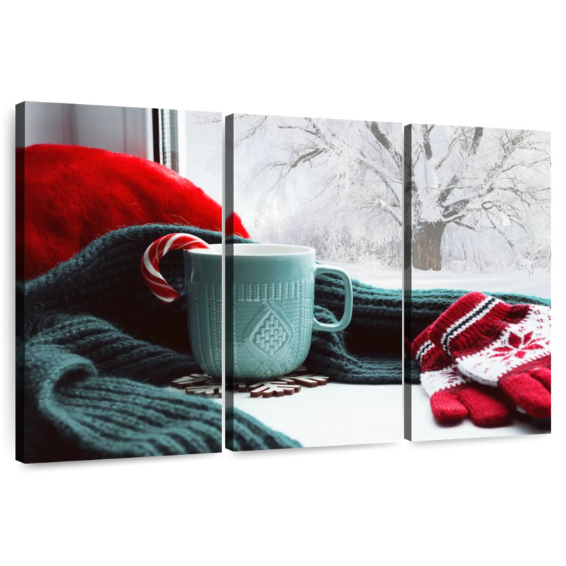 Lelend Winter Season Scene, 48" H x 74" W