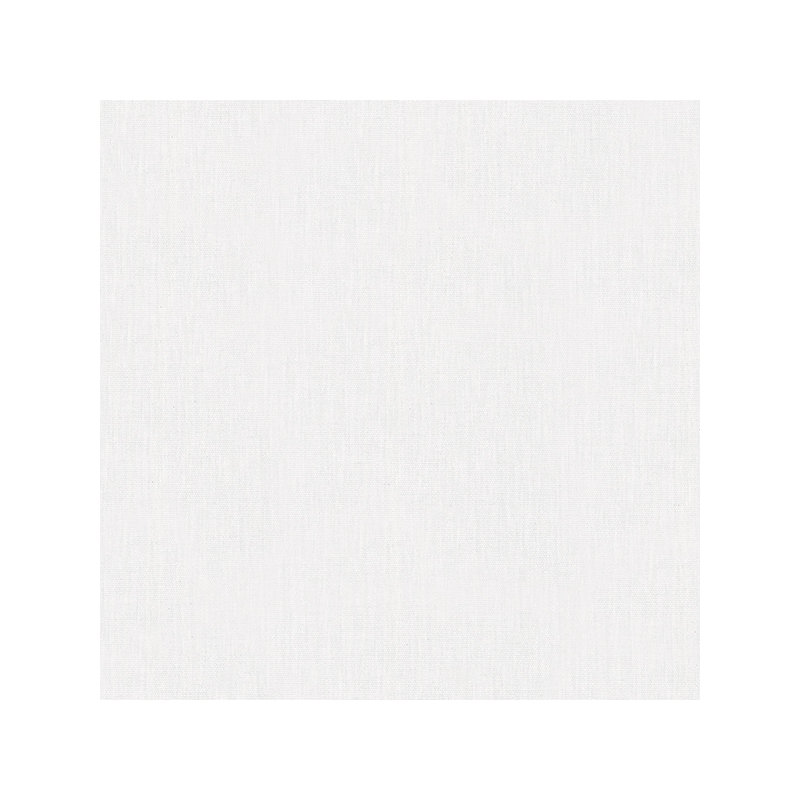 Eden Plain Linen Texture 33' L x 21" W Wallpaper Roll, White