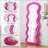 Flannel Full Length Wavy Rose Floor Mirror For Bedroom And Living Room, Hanging Or Leaning Against The Wall-441376506