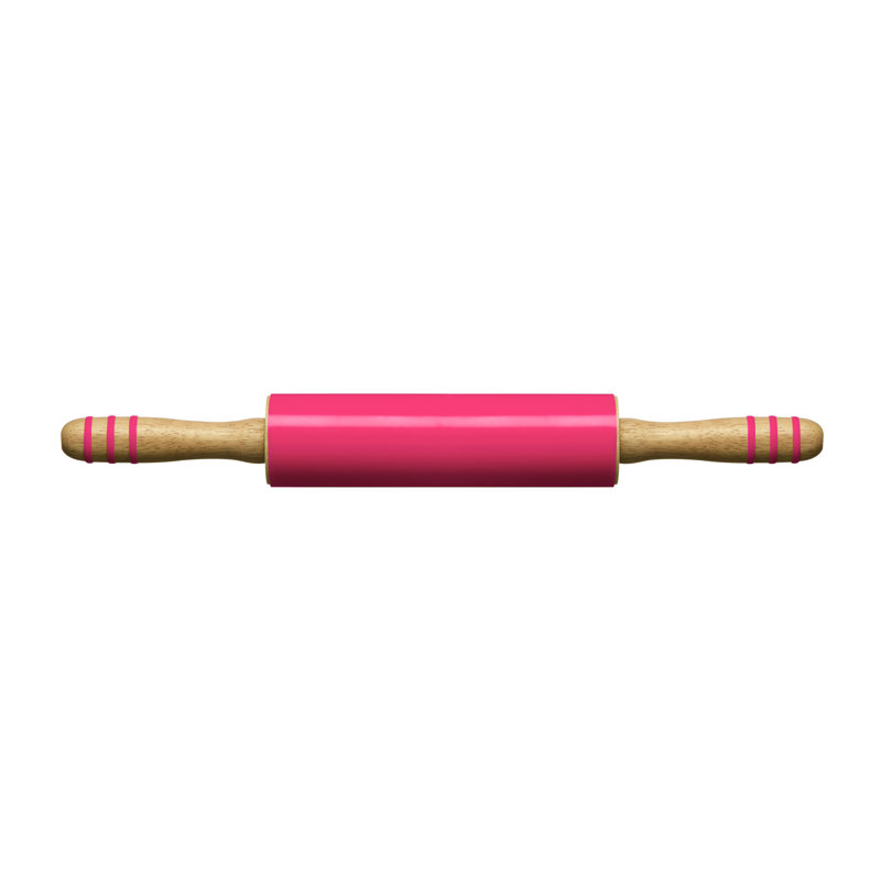 Standard Rolling Pin, Hot Pink