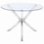 Isolde Chrome 41-inch Dining Table