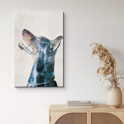 Animals " Doberman Dog & Trees "