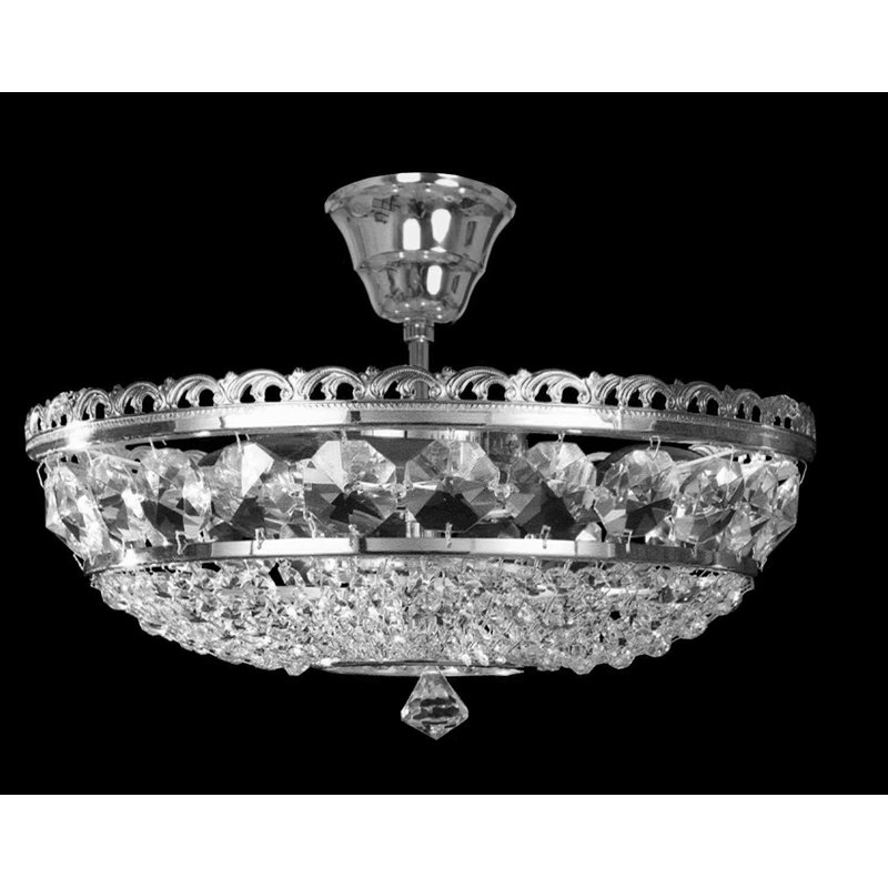 Cushenilt Semi Flush Mount, Nickel