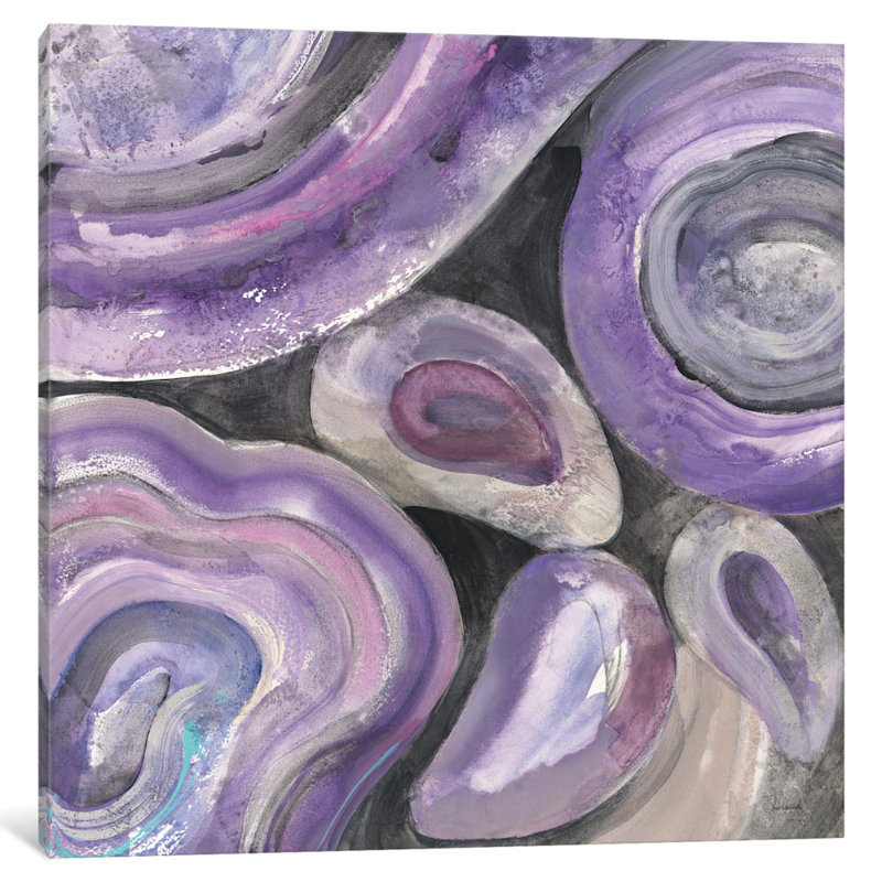 «Circle Rain», reproduction d'art sur toile, H 26 po x l 26 po x P 1,5 po, Toile tendue, Pas de tapis