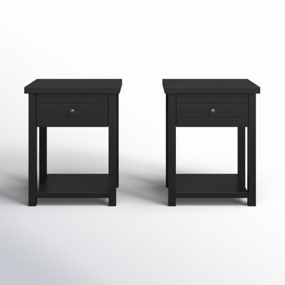 Kiara 18.5" W 1-Drawer Nightstand Set
