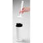 iDesign Kent Plastic Toilet Bowl Brush Set, Slim Compact  4.25" x 4.25" x 16", White