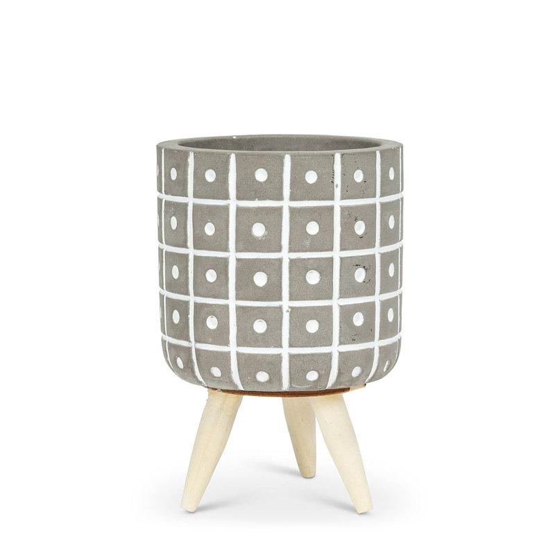 Pot à fleurs, H 4,5 po x l 2,5 po x P 2,5 po