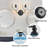 25.5" Wide 3-light Vanity Fixture, Black Frame And Blue Glass UL Listed-257574607-257574600-257574601
