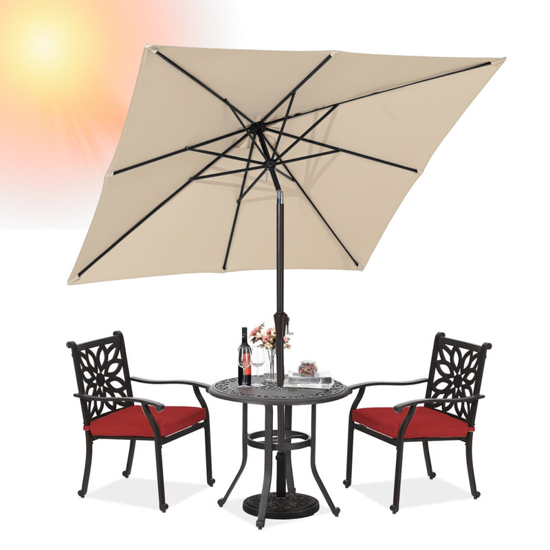 Parasol carré 7,5 x 7,5 pi, Beige