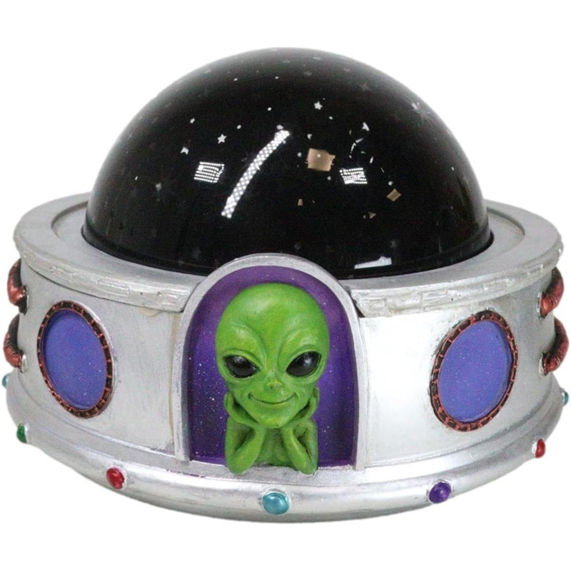 UFO Outer Space Celestial Moon and Stars Roswell Alien Projector Night Light