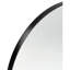 Miroir mural arqué 24 x 36 pouces noir pour décoration de salle de bain - verre transparent de 4 mm, cadre en aluminium rouillé, installation renforcée et suspension avec quincaillerie manuelle-870420099