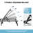 Outdoor Patio Aluminum Chaise Lounges With Adjustable Reclining Back (Set of 2)-1057037424