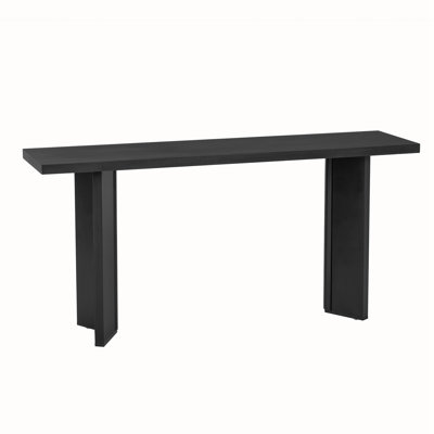 Stylish Console Table With Pine Veneer And Geometric Legs,Suitable For Living Room, Study And Dining Room