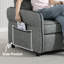 2 Seater Faux Leather Loveseat