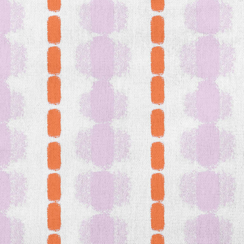 Striped Reversible Throw Pillow, Purple/Orange