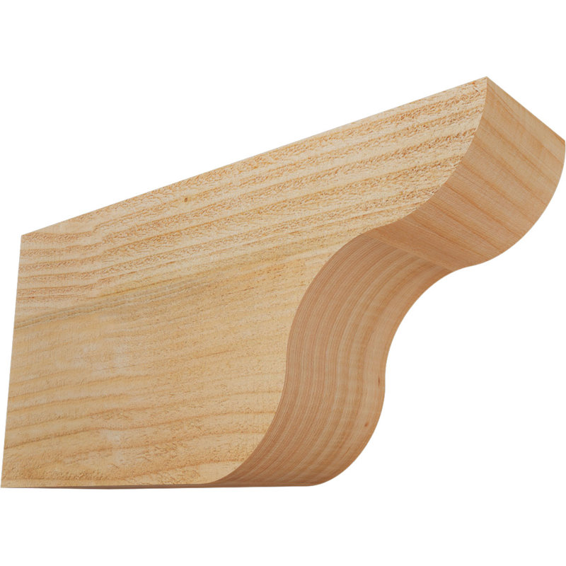 Queue de chevron Carmel, Douglas, 8"H x 4"W x 16"L