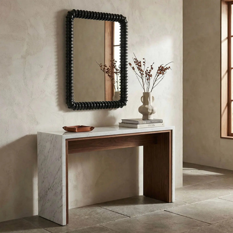 Toshi Rectangle Solid Wood Wall Mirror