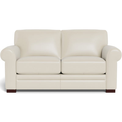 Brookfield 70'' Genuine Leather Rolled Arm Loveseat