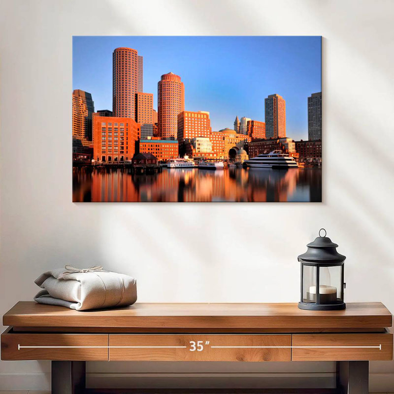 Boston Harbor Morning, H 16 po x l 24 po