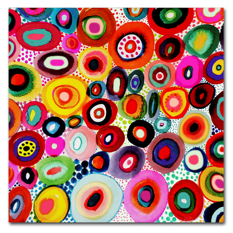 «Tourbillons» par Breagh, impression sur toile tendue, H 35 po x l 35 po