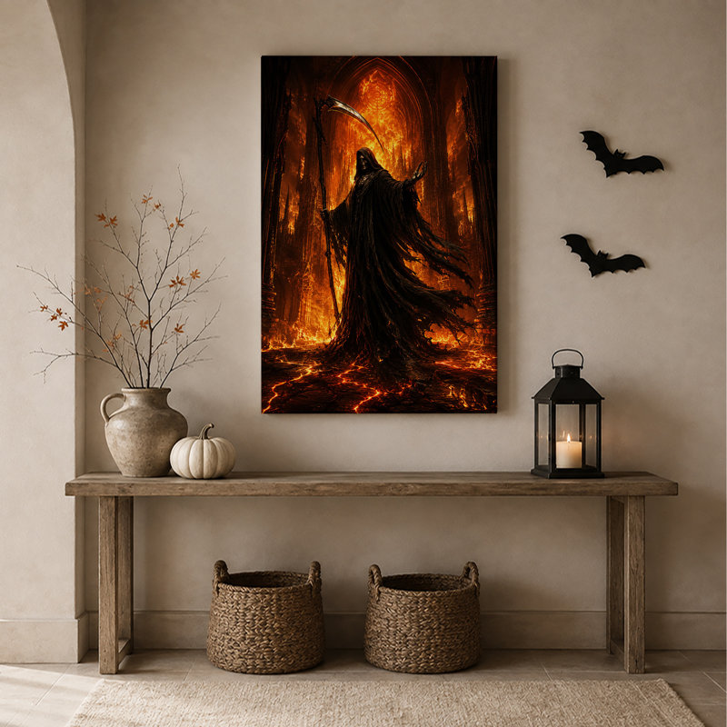 Art mural sur toile Halloween, H 18 po x l 12 po