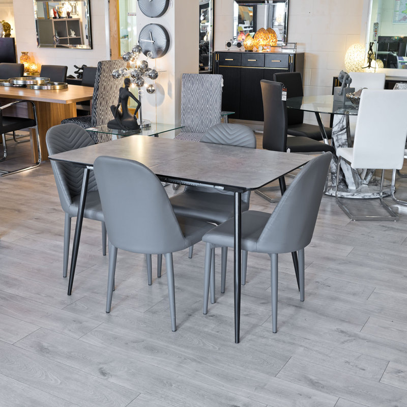 Abbottstown 4 - Person Dining Set, Grey