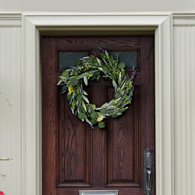 Faux Eucalyptus 22'' Wreath