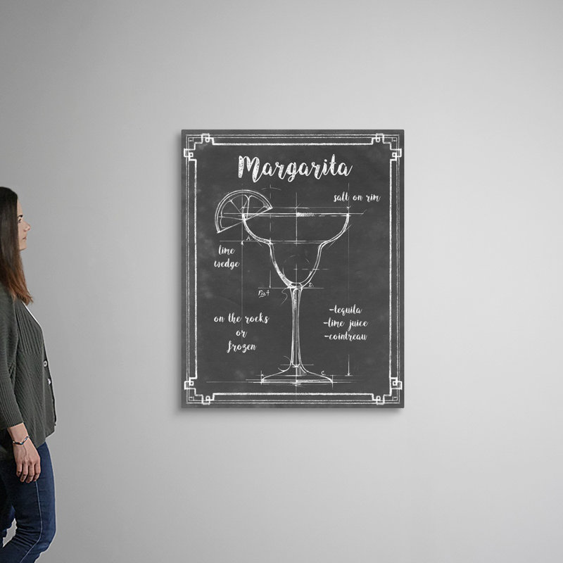 Mixology VI - Impression sur toile, Toile tendue, H 45 po x l 36 po x P 1,25 po