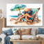 Pieuvre reposant sur une chaise de plage - pieuvre / calmar-178304822-178304824