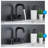 Bathroom Faucet 2 Handle 4 Inch Centerset Bathroom Sink Faucets 3 Hole With Pop Up Drain And Water Supply Lines, Matte Black