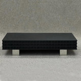 Simple black rectangular coffee table