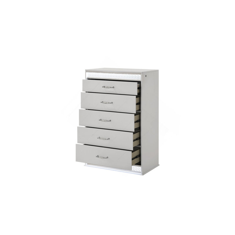 Commode 5 tiroirs Glam