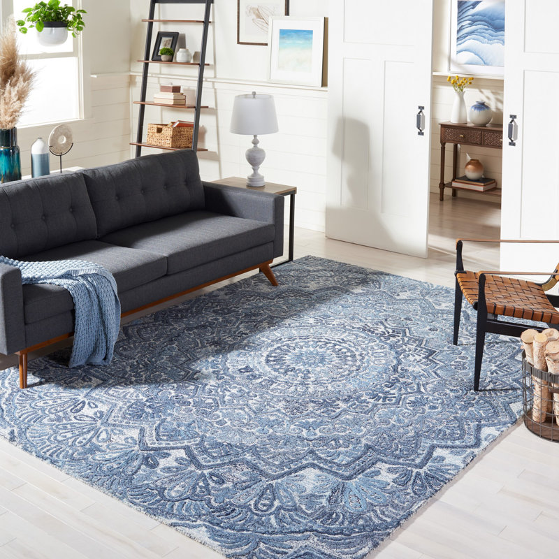 Drane Hand Tufted Performance Oriental Rug, Rectangle 9' x 12'