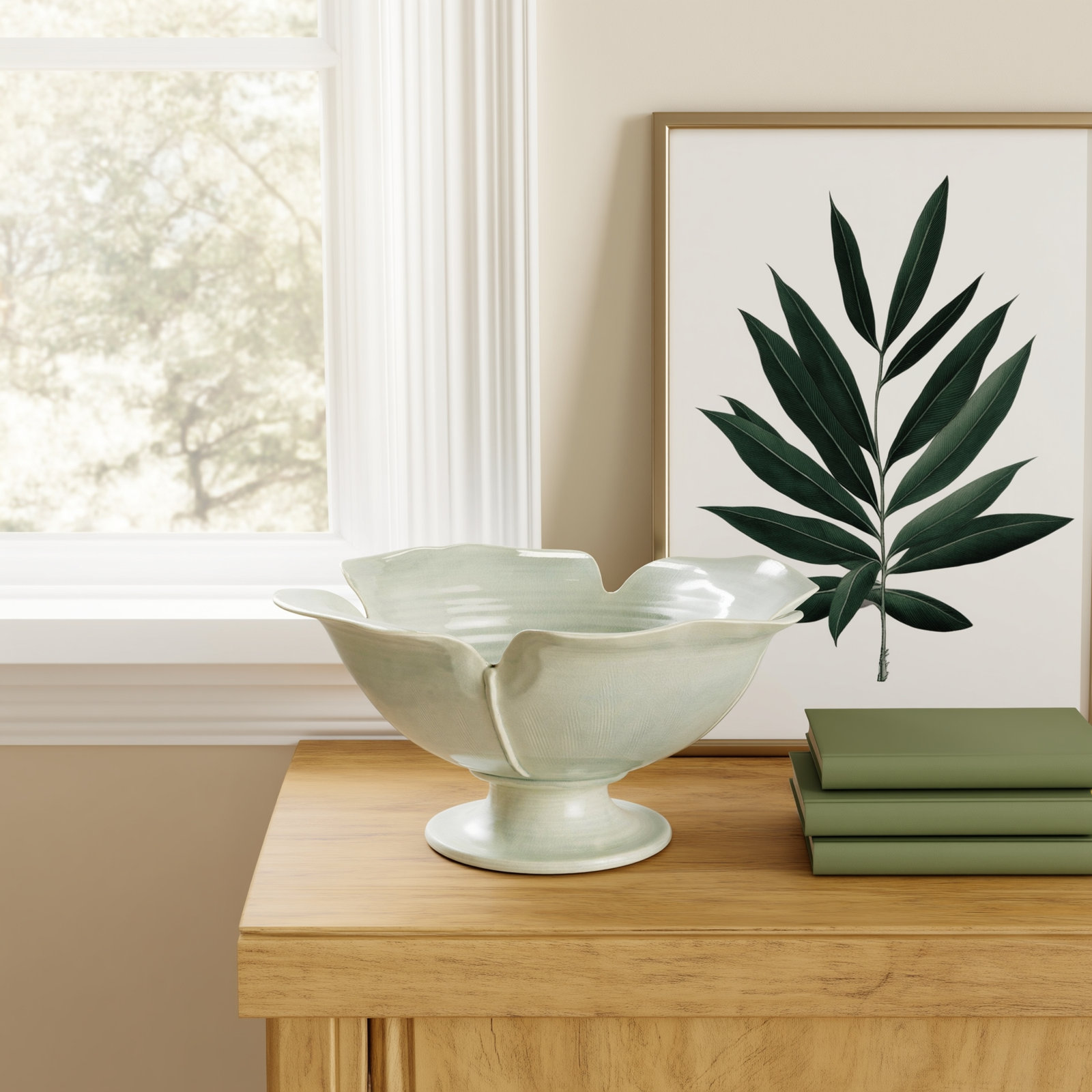 Hadleigh Handmade Porcelain Bowl, Celadon