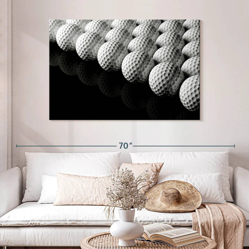 Sireci Rows Of Golf Balls, 34" H x 51" W