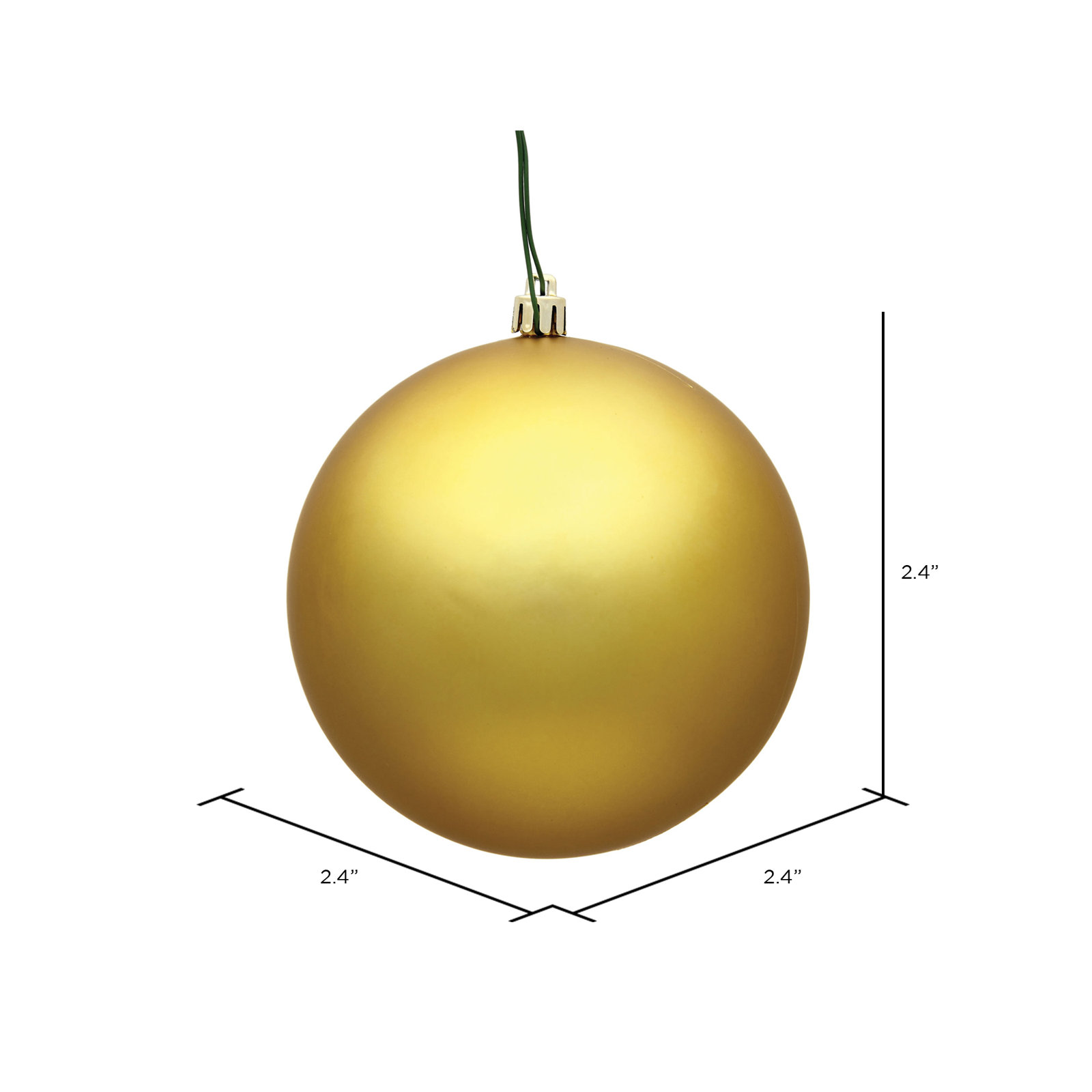 Holiday Décor Ball Ornament, Gold