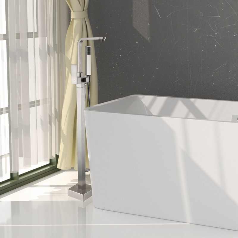 Floor Tub Spout with Diverter