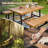 Acacia Outdoor Bench (set Of 2)