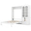 Queen Size Murphy Bed with Reversible Left-Right Side Cabinet, Acrylic Doors-1196717018