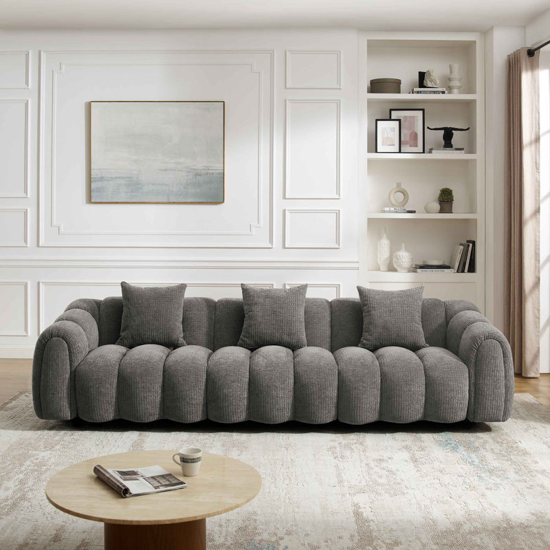 Ollis Minimore Modern Style Modular Free Combination Winnie Sofa Type3, Gray