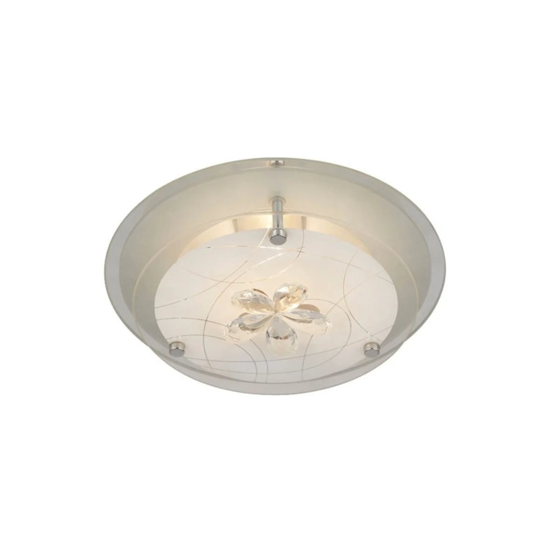 Raju Glass Flush Mount