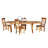 Traci Extendable Solid Wood Dining Table