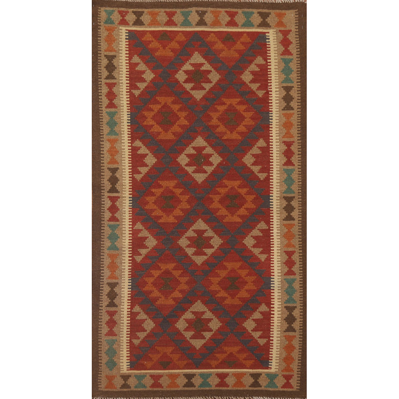 Tapis de couloir réversible Kilim 3 x 7