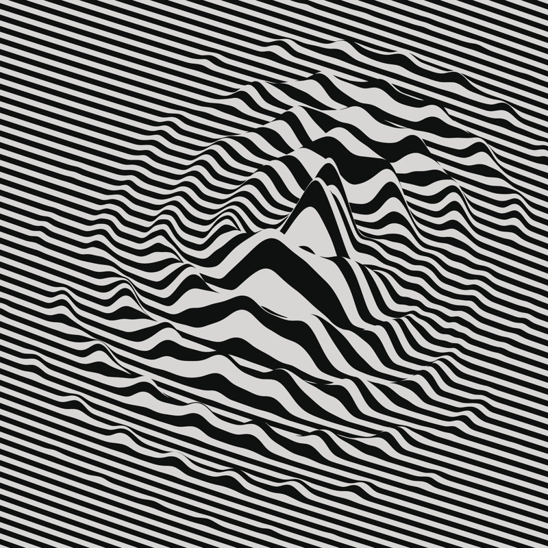 Waveform - Wrapped Canvas Print, 30cm H x 30cm W x 3.8cm D