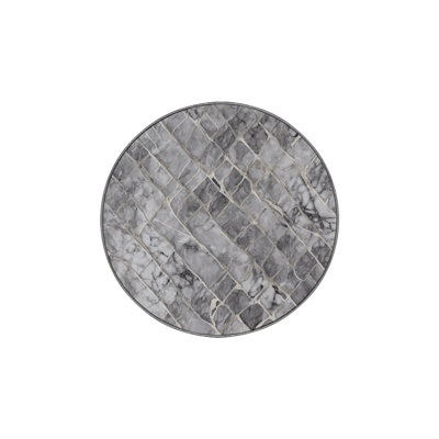 Machine Washable Gray Area Rug