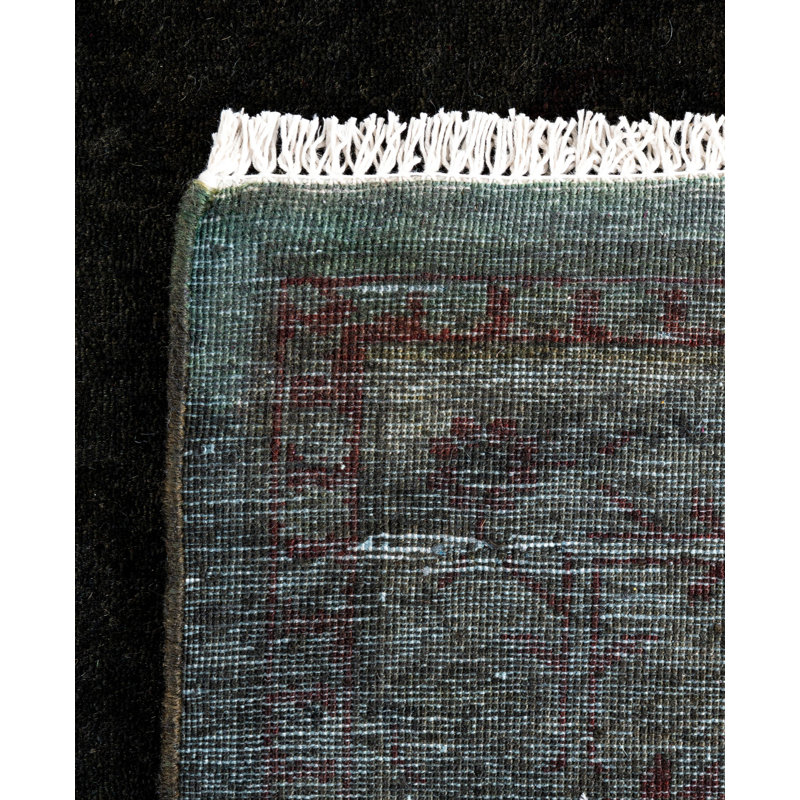 Overdyed One-of-a-Kind 4' 2" x 5' 10" Hand Knotted Area Rug