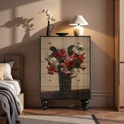 Armoire de rangement durable à cinq tiroirs