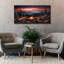 Art mural sur toile Gracesyn, "Campfire In Mountains At Sunset" par Rey Klimt-606603910