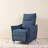 Modern Fabric Push Back Recliner With Ergonomic Segmented Back