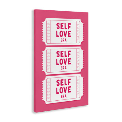 Toile «Self Love Era», conception par lettres et doublure